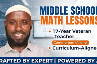 create custom middle school math lesson plans