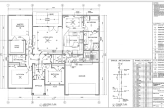 design electrical plans and mep drawings in autocad