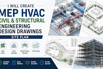 design hvac plumbing electrical civil and structural  engineering project layout