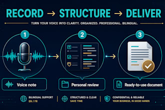 turn german or english voice notes into business documents