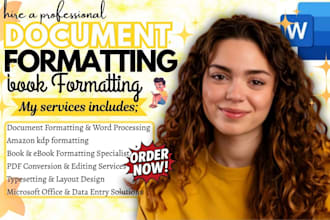 professionally do book formatting, microsoft word document, conversion editing