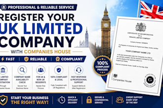 register your UK limited company with companies house fast