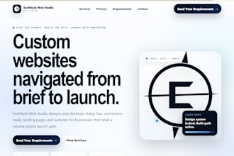 make a creative and mordern looking landing page