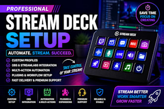 set up your stream deck for professional streaming automation