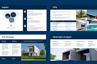 design investment sales pitch deck, offering memorandum for property investors