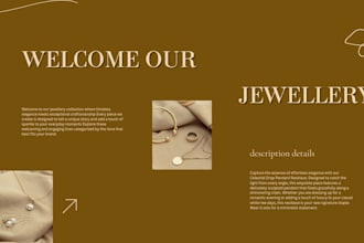 design a modern jewelry brand powerpoint presentation