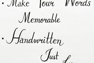 write personalized handwritten letters in beautiful english