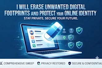 erase unwanted digital footprints and protect your online identity