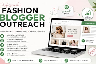 do fashion blogger outreach and guest posting