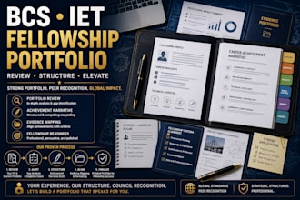 review and edit your technical portfolio for bsc and iet fellowship