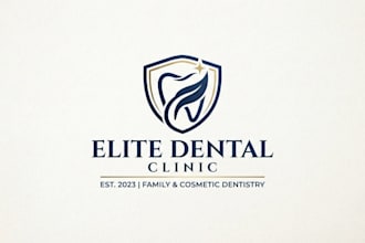 design a professional dental logo for your clinic