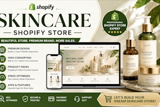 skin care website skin care beauty website shopify store cosmetics website