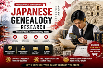 do japanese genealogy research and family history