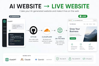 fix and publish your ai generated website