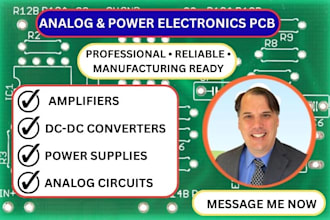 do pcb design for analog and power electronic circuit