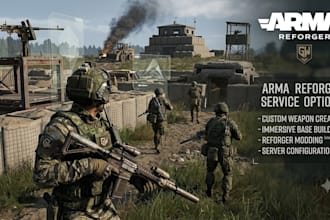 create custom arma reforger weapons and immersive base building for server