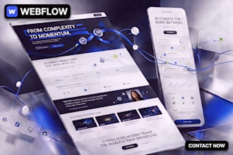 design and develop custom webflow website or figma to webflow