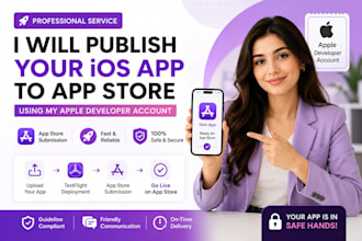 publish your ios app to app store using my developer account