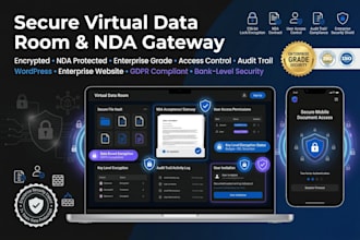 design secure virtual data room, ppm website, sdira, encrypted with nda gateway