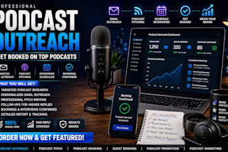 do podcast outreach and podcast guest booking for podcast interviews