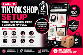 fix tik tok shop setup tiktok shop dropshipping tik tok shop category approval