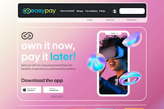 design a modern responsive website UI
