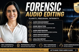 l perform expert forensic audio editing, voice extraction and cleanup