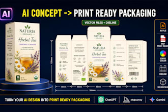 convert ai generated packaging design into print ready vector files