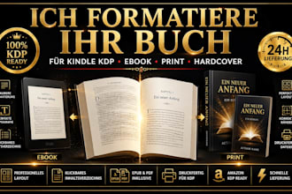 formatiere ihr buch für kindle KDP und print