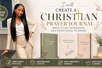 create a christian prayer journal bible study workbook and devotional planner