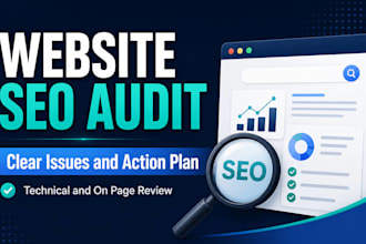 perform a technical and on page SEO audit of your website