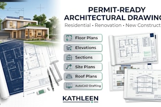 create permit ready residential architectural drawings for city approval