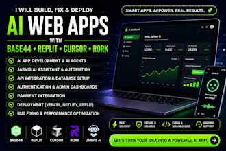deploy base44 replit web app cursor ai base44 rork jarvis ai software developer