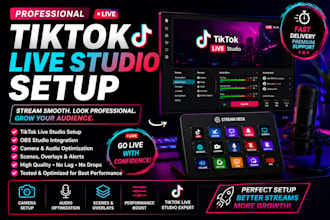 set up tiktok live studio for professional live streaming