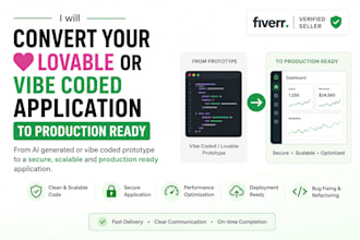 convert lovable code into real application