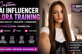 create sfw and nsfw ai influencer models with lora training