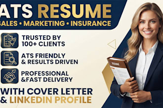 write ats resume for marketing, sales, insurance