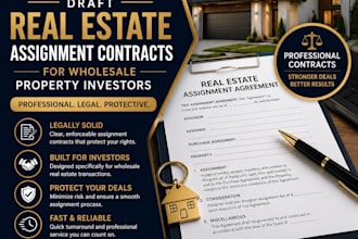 draft real estate assignment contracts wholesale property investors