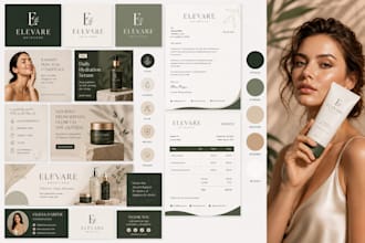 design brand identity kit, business logo and branding kit, brand identity design