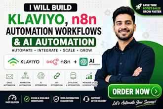 build klaviyo n8n automation workflows and ai automation for your business