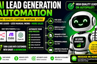 build ai lead generation automation using n8n make com and openai