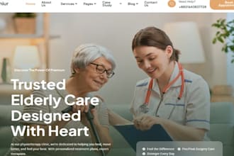 build wix hospice website home care website assisted living caregiver website