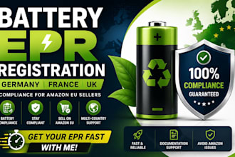 handle germany france UK battery epr registration for amazon eu sellers fast