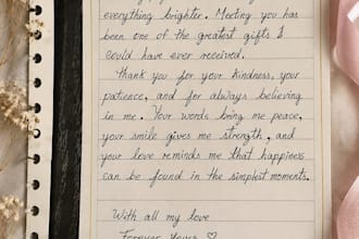 handwrite notes and letters