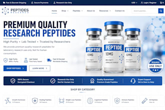 peptides website fda compliant peptides supplements website research peptide