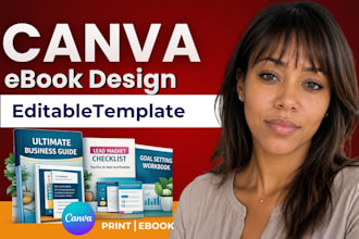 do canva ebook design, canva workbook design, editable canva ebook, PDF design