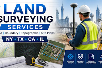 provide alta, boundary, and topographic land surveys for ny, tx, ca, and il
