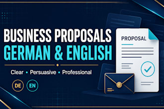 write professional german and english business quotations