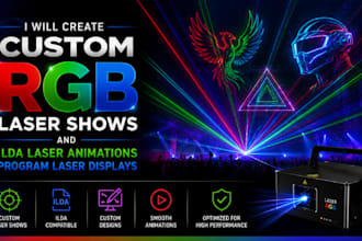 create custom rgb laser shows and ilda laser animations program laser displays