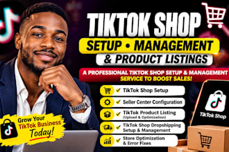 setup tiktok shop manage tiktok shop dropshipping and tiktok product list